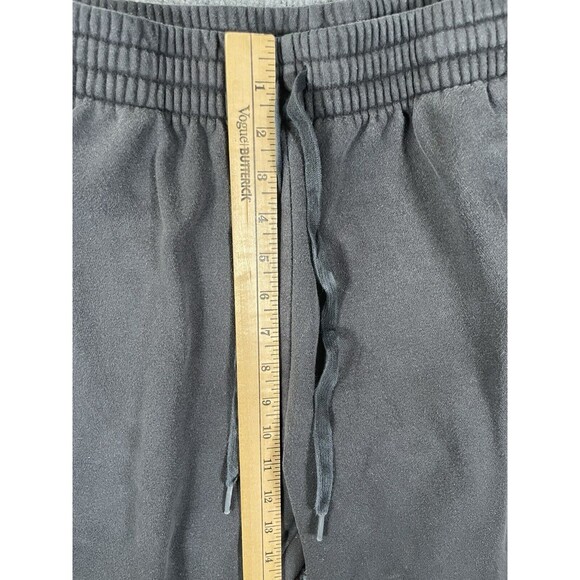 Adidas Pants Men’s L Large Black Sweatpants Logo Pockets Drawstring Activewear - Picture 8 of 9